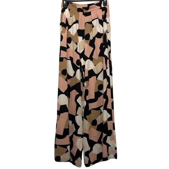 EUC Corey Lynn Calter Abstract Wide Leg Pants in Assorted Combo Print - Picture 5 of 15